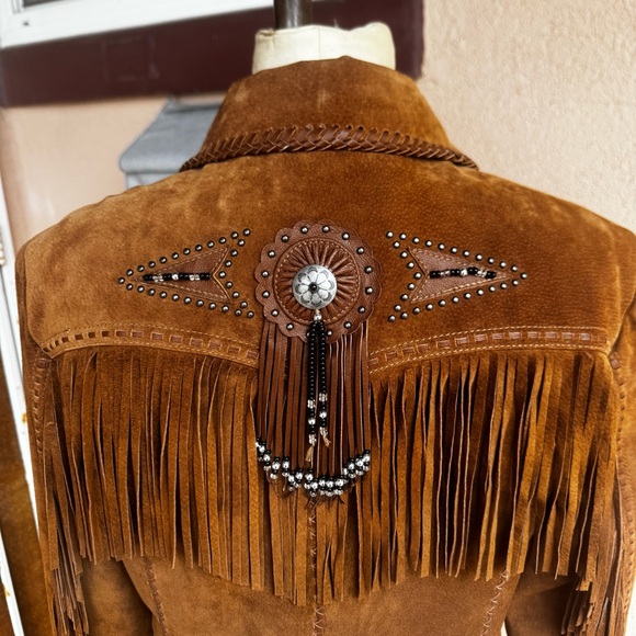 Scully Tan Suede Fringe Leather Jacket - Picture 9 of 15